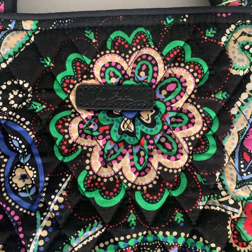 Pre Owned Women's Vera Bradley Kiev Paisley Tote Bag Stylish Practical Fashion - Picture 2 of 16